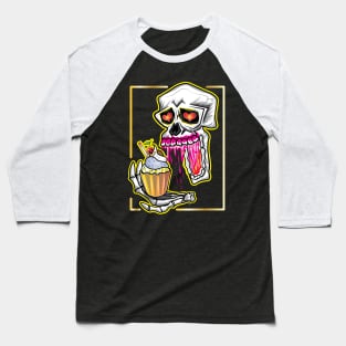 you can call me cupcake Skull Baseball T-Shirt